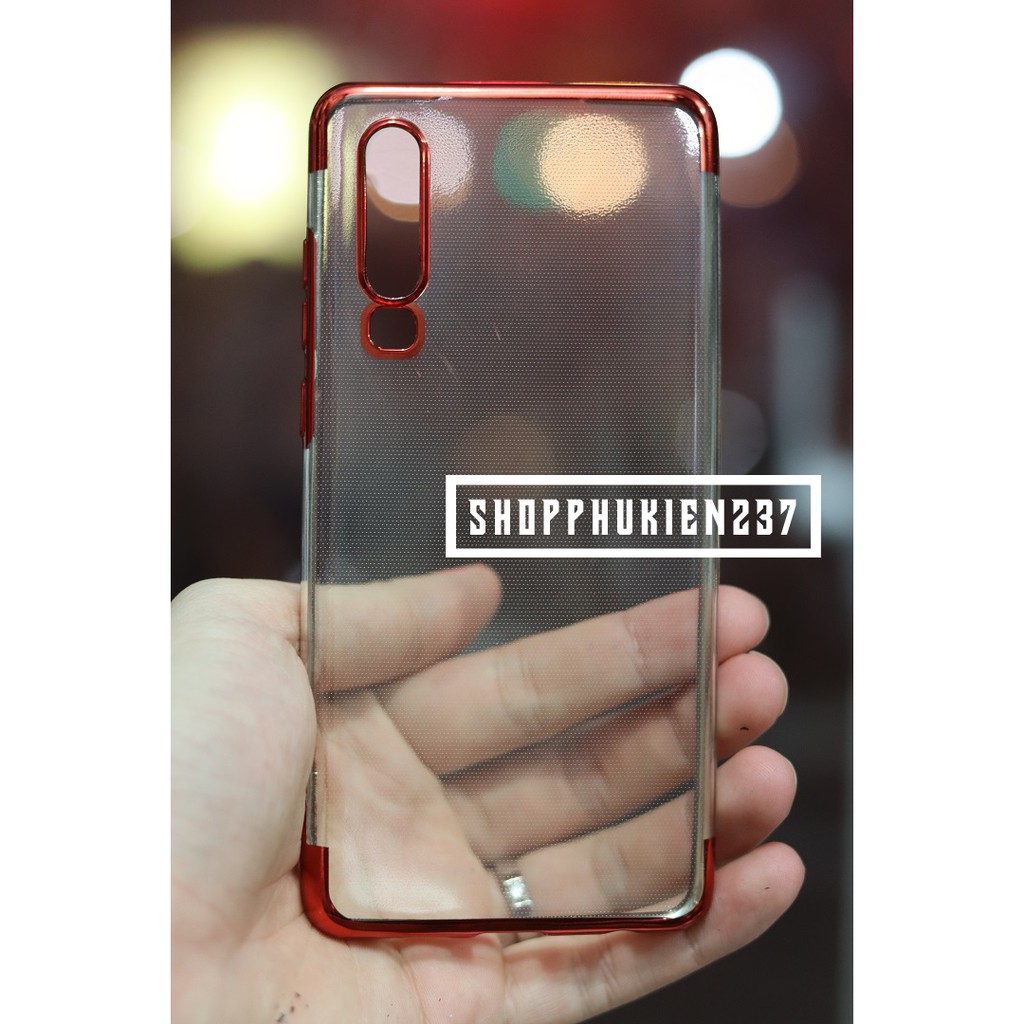 [Freeship toàn quốc từ 50k] Ốp Lưng Huawei P30 Ốp Dẻo Trong Viền Màu Hai Đầu Cực Đẹp