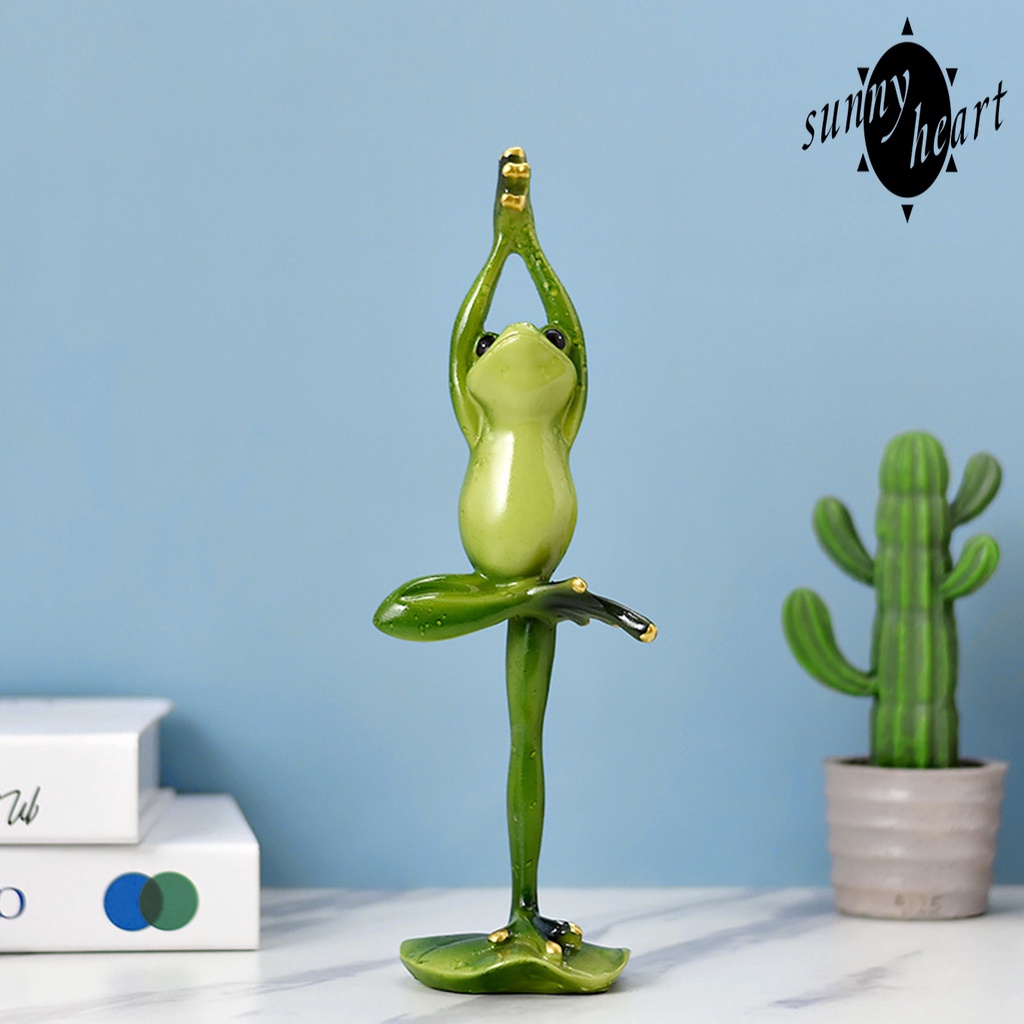 Tượng Ếch Nhiều Màu Sắc Bằng Nhựa Resin Trang Trí Tiểu Cảnh/Tập Yoga