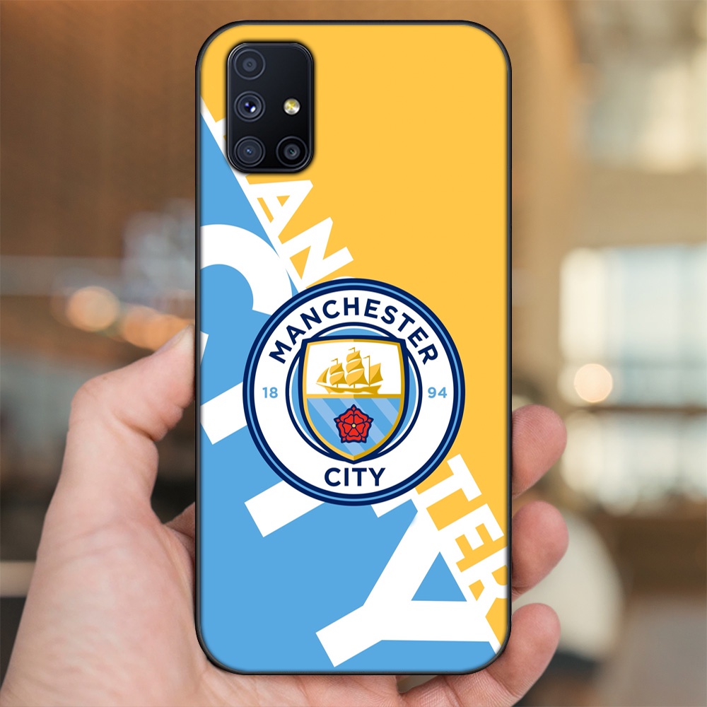 Ốp lưng Samsung M51 viền đen in hình Manchester City MC