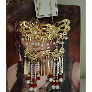 Đủ màu khuyên tai bông tai cổ trang hầu đồng mẫu lớn