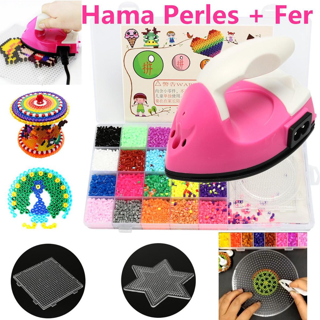 FOLLOW TẶNG 3KHÀNG CÓ SẴN Bàn Ủi Mini Hạt Màu Kỳ Thú Hamabeads Hạt Nhựa Xếp Hình Hamabead Perler Beads