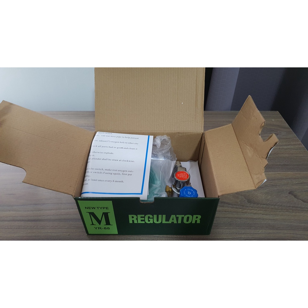 Đồng Hồ Oxy Kimura An Toàn Chất Lượng_Trọn Bộ 3 Món Đồng Hồ + Cốc Tạo Ẩm + Ống Dẫn Khí