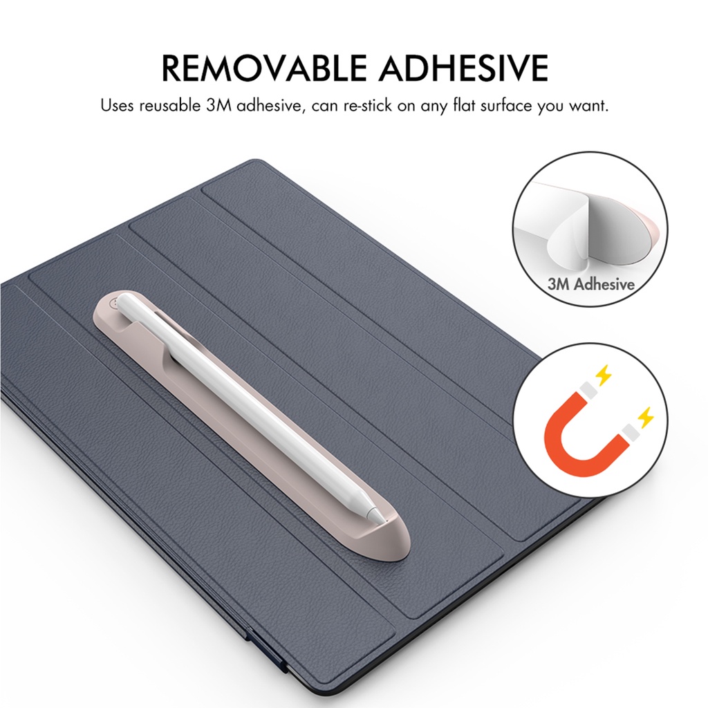 Ốp silicon giữ bút cảm ứng thích hợp cho Apple Pencil 1 2 Gen gắn vỏ máy tính bảng