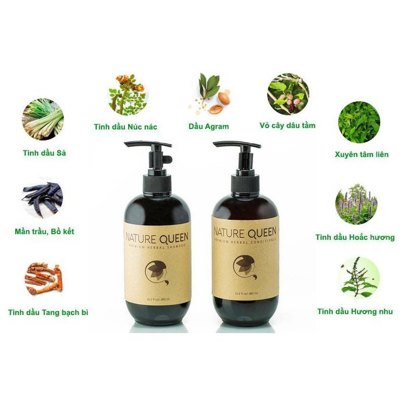 Dầu gội và dầu xả Thái dương NATURE QUEEN 100ml