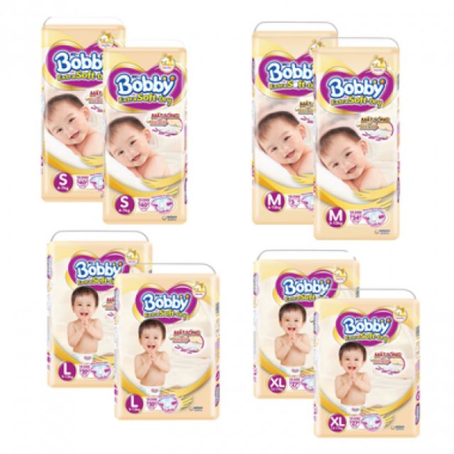 Tã dán Bobby Extra Soft Dry M34/L30