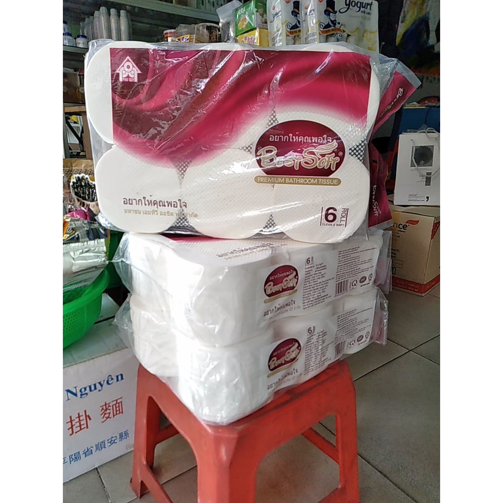 COMBO 3 LÓC GIẤY BEST SOFT THÁI LAN LOẠI 6 CUỘN - THÁI LAN