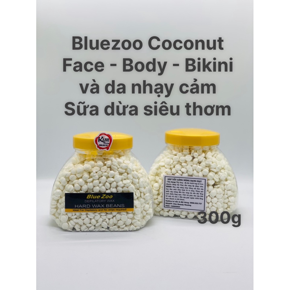 300g Sáp wax lông Sữa dừa Coco Hard wax beans Siêu thơm cho Bikini da nhạy cảm