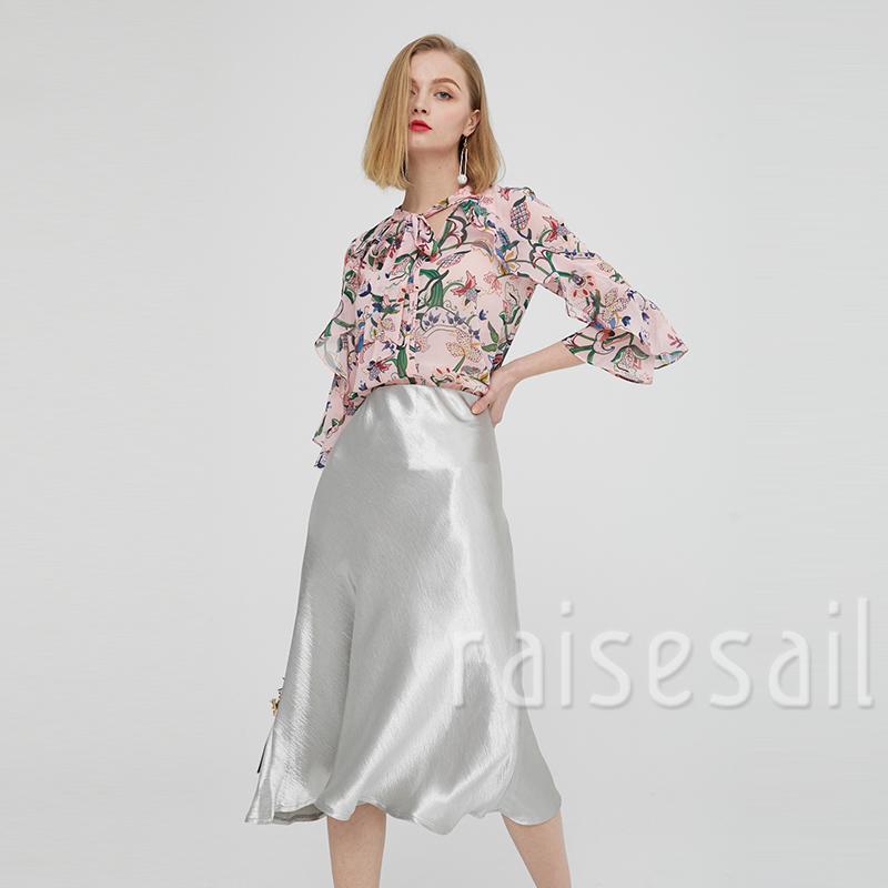 Rs-Women´s High Waist Skirt Glossy Satin Trumpet Skirt Party Skirts Fashion Metallic Shiny Skirt | BigBuy360 - bigbuy360.vn