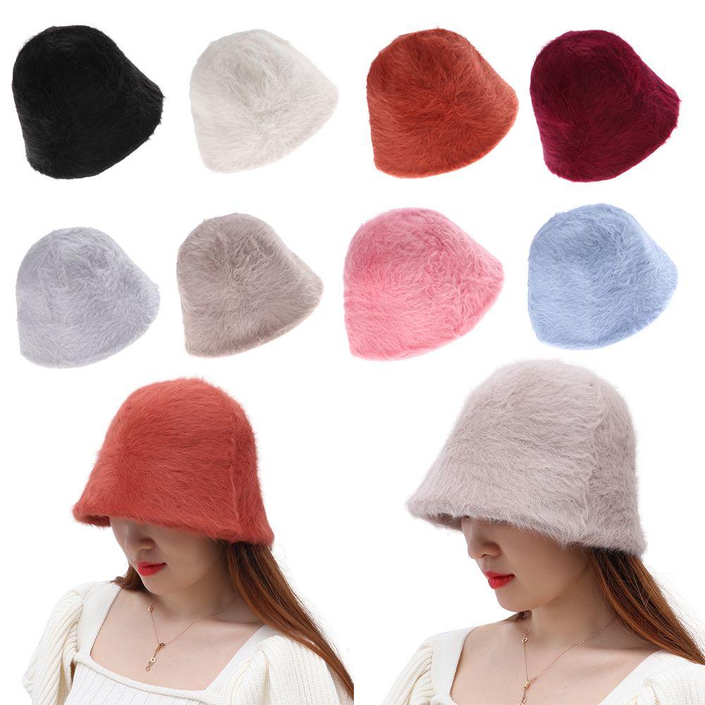 Nón Bucket Mềm Mại Giữ Ấm Cho Nữ