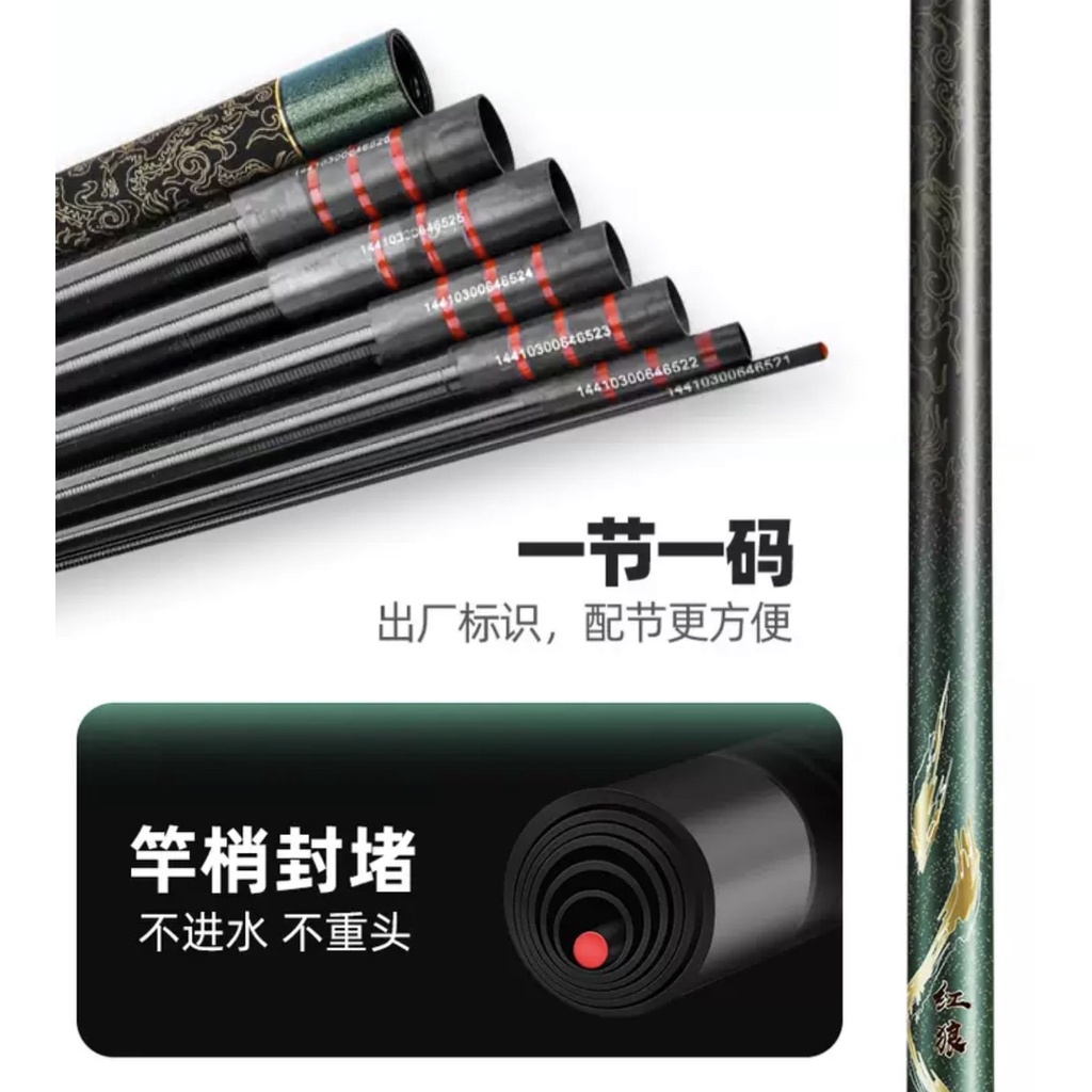 Cần Câu Đài - Redwolf Lưỡng Long Xanh 5H-28 - chính hãng