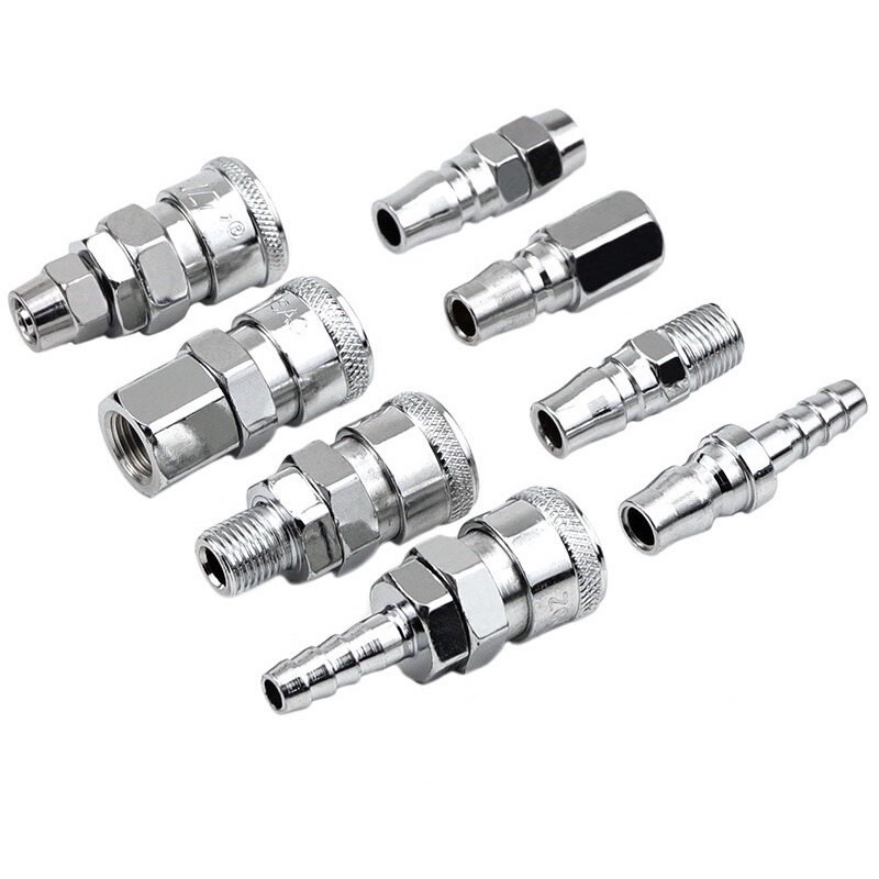 Bộ khớp nối nhanh gồm đầu đực và đầu cái cắm dây SP-PP khí nén chịu được áp lực cao