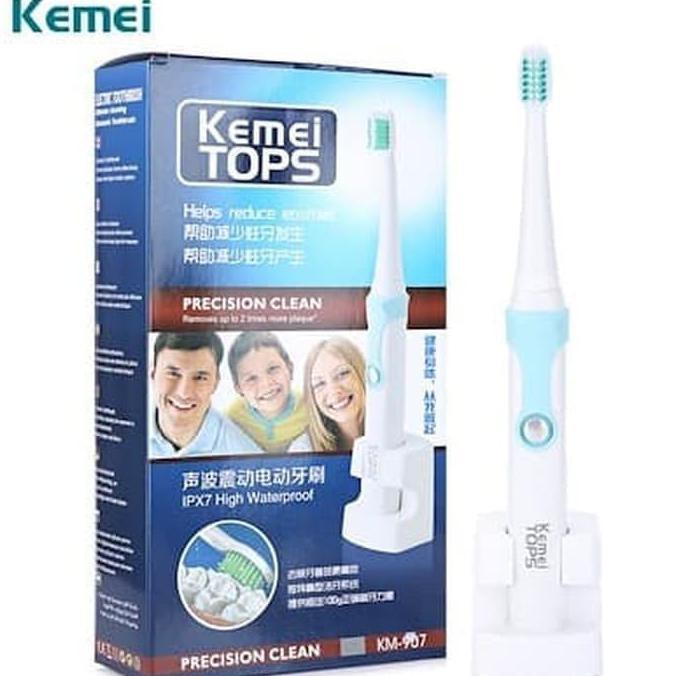 (Hàng Mới Về) Bàn Chải Đánh Răng Điện Kemei Km-907 Siêu Âm Chống Thấm Nước 886