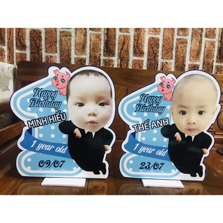 Set chibi bé trai trang trí sinh nhật dễ thương