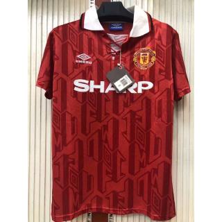 Áo Thun Bóng Đá Cantona 7 Beckham 1992-1994 Manchester United