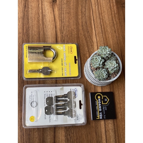 Khoá chống cắt 15 chìa vi tính, khoá móc bấm nhiều chìa firm