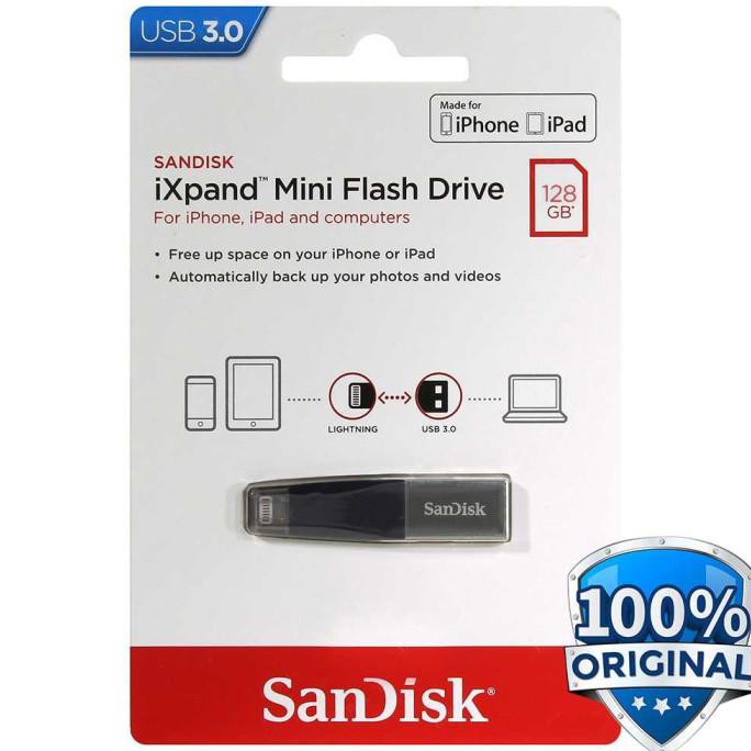 Usb 3.0 Sandisk Ixpand Mini Flashdisk Otg Cho Iphone / Ipad - 16gb