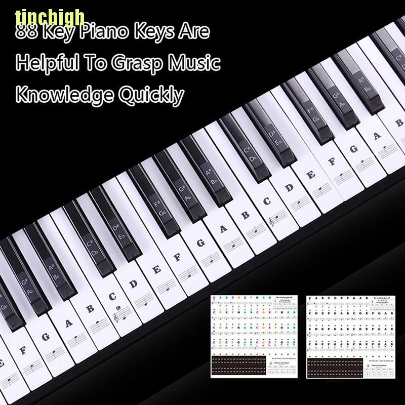 Nhãn Dán Tên Bàn Phím Đàn Piano Điện Tử 54 61 88