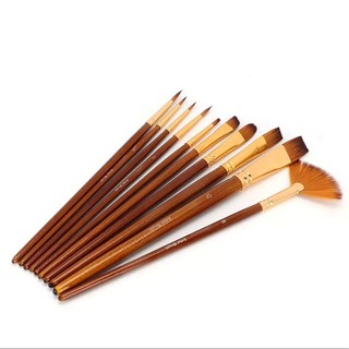 Cọ vẽ màu nước bộ 10 cây
