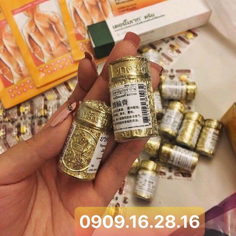 ỐNG HÍT THÔNG MŨI VIEM XOANG VÀNG THÁI LAN 1 LỌ