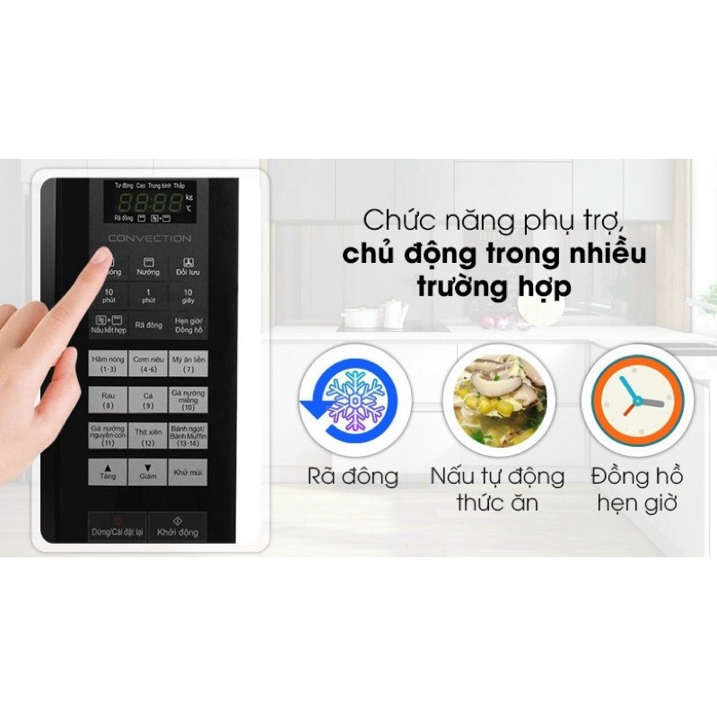 Lò vi sóng Panasonic NN-CT36HBYUE 23 lít( HÀNG NEW BẢO HÀNH CHÍNH HÃNG 1 NĂM)