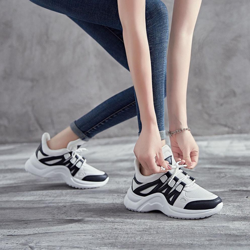 Giày Sneaker Nữ [ FREESHIP ] Đế Tăng Chiều Cao Cho Cô Nàng Cá Tính - G18 TP | BigBuy360 - bigbuy360.vn