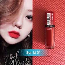 SON BJ VELVET 01-MÀU ĐỎ TƯƠI nổi bật (Bourjois Rouge Editon Velvet Personne Ne Rouge số 01)