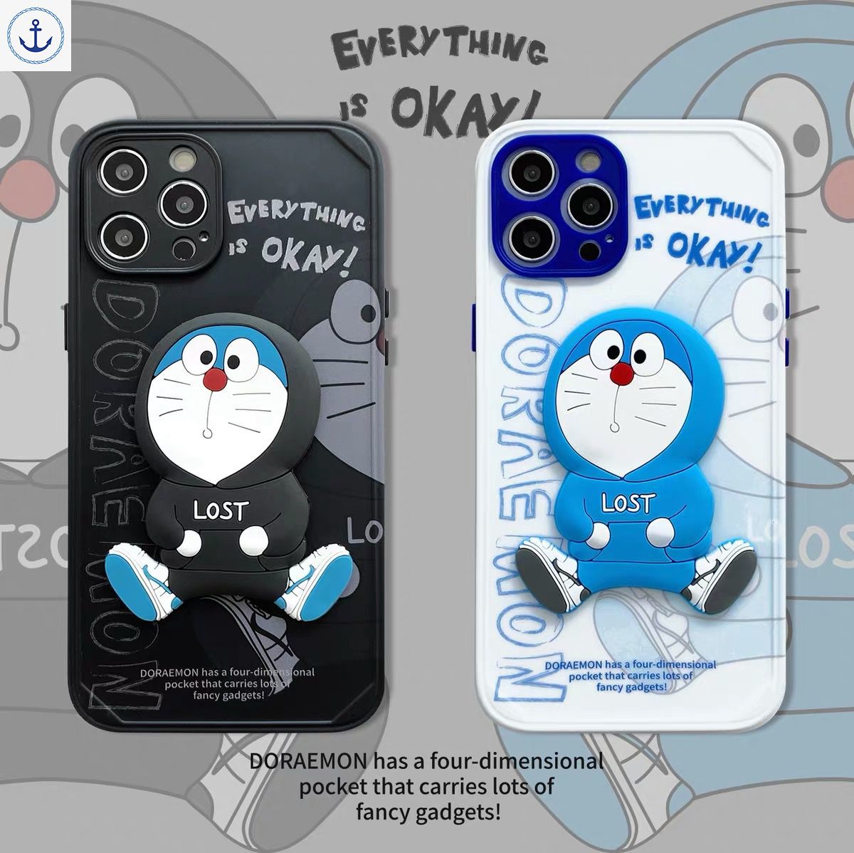 Ốp Điện Thoại Hình Doraemon Đáng Yêu Cho Iphone 11 12 Pro Max Hoạt Hình