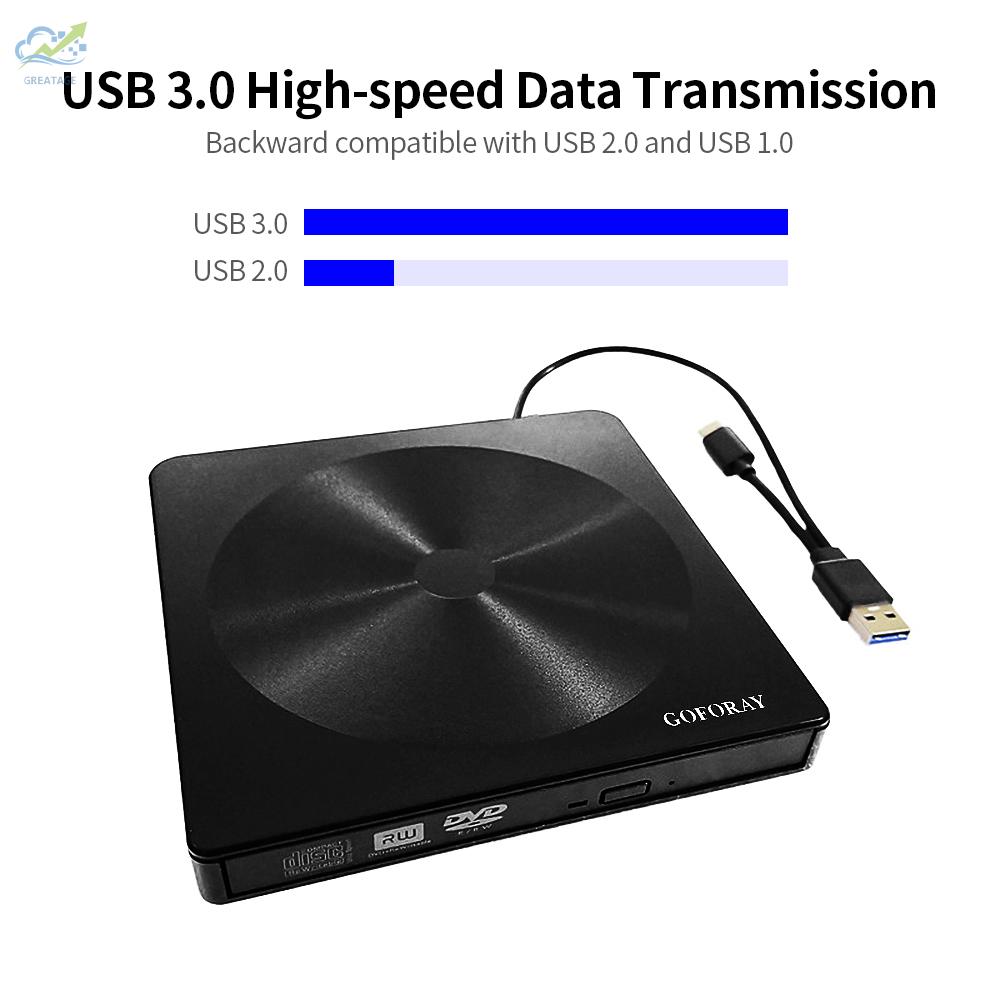 Đầu Đọc Đĩa Dvd Kết Nối Usb 3.0 Type-C Cho Windows / Mac Os | BigBuy360 - bigbuy360.vn