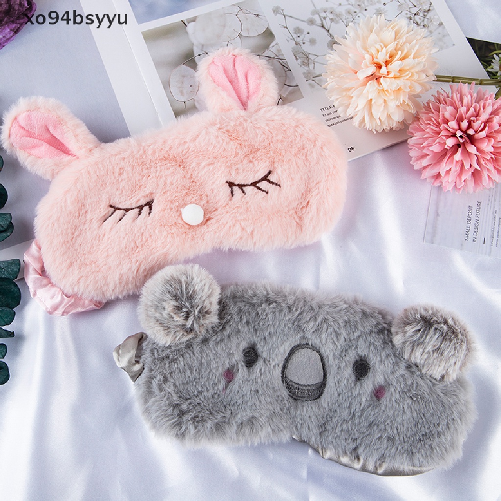 Xo94bsyu Mặt Nạ Che Mắt Ngủ Trưa Thư Giãn Họa Tiết Hoạt Hình Cho Mèo