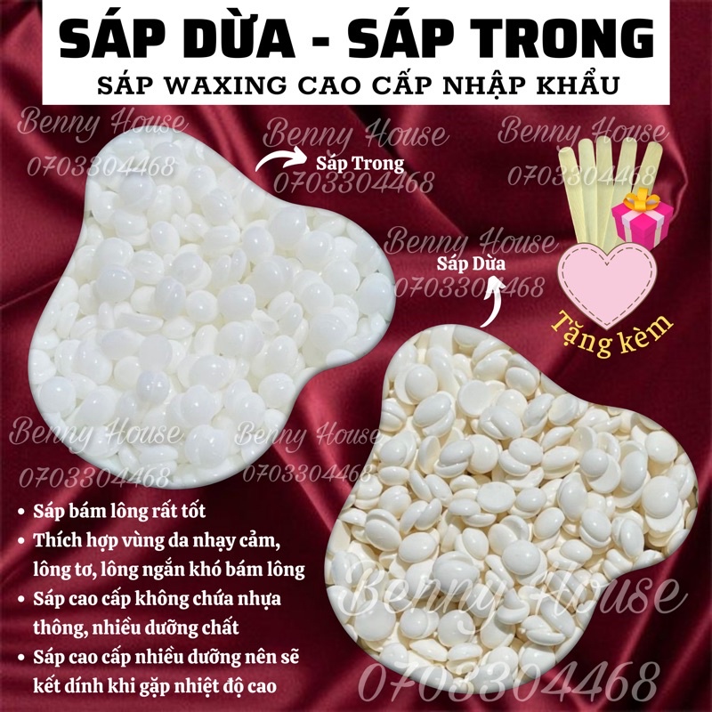 Sáp wax lông, wax lông nóng, sáp dừa và sáp trong, sáp wax nóng siêu bám lông | BigBuy360 - bigbuy360.vn
