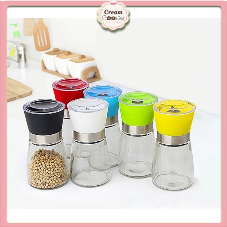 Lọ xay tiêu cầm tay nhỏ gọn tiện dụng (thủy tinh)