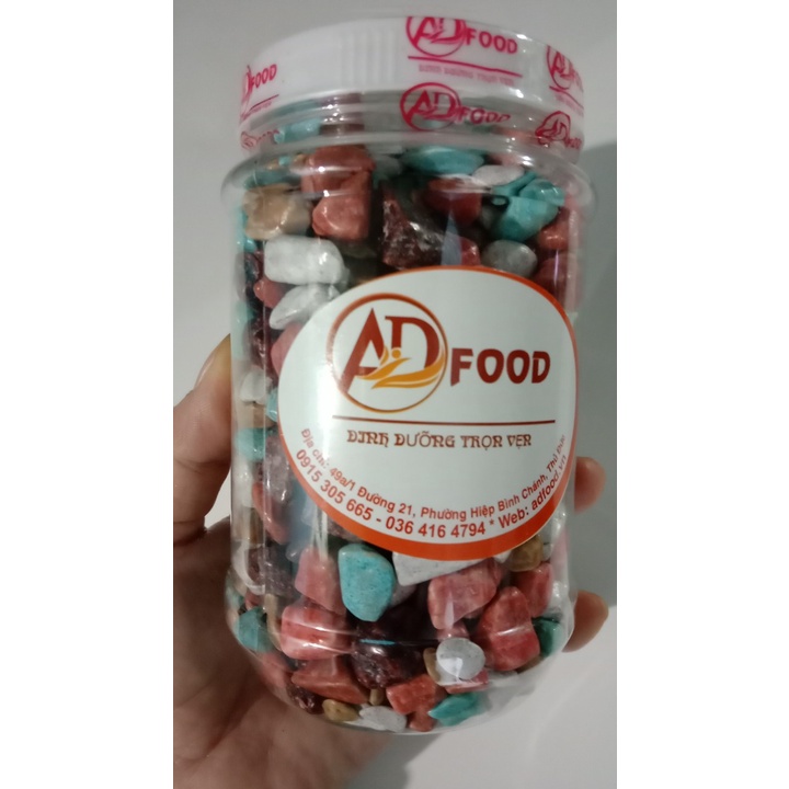 Kẹo sỏi đá nhân socola hũ 400g