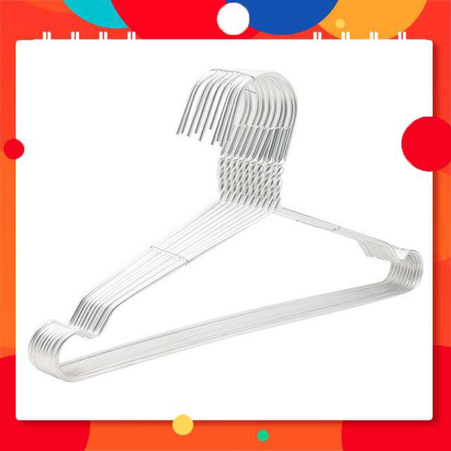 [ SALE TƯNG BỪNG]  Móc nhôm treo quần áo size 40cm vỉ 9 chiếc