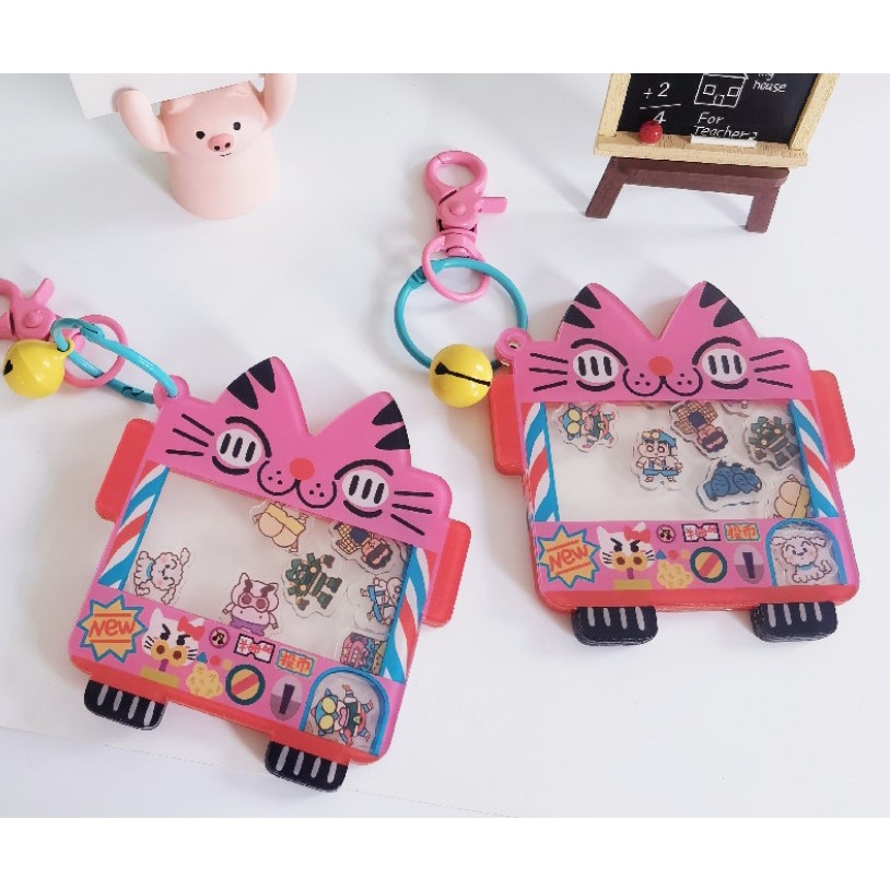 MÓC KHÓA SHAKER ACRYLIC HOẠT HÌNH SHIN CẬU BÉ BÚT CHÌ