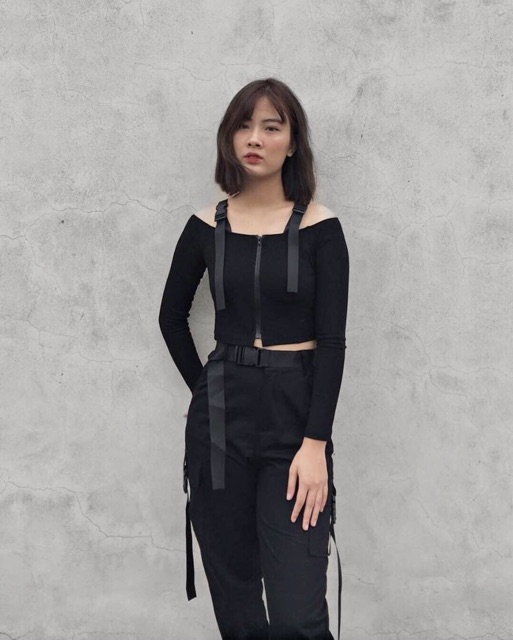 Quần jogger kaki túi cài ( tặng kèm belt)