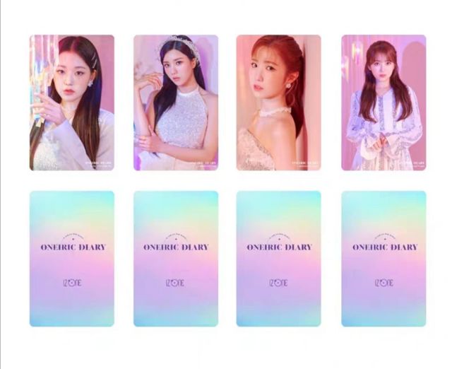 Set 100 card 2 mặt IZONE  - COLOR*IZ, HEART*IZ, BLOOM*IZ, Oneiric Diary, One-reeler/Act IV