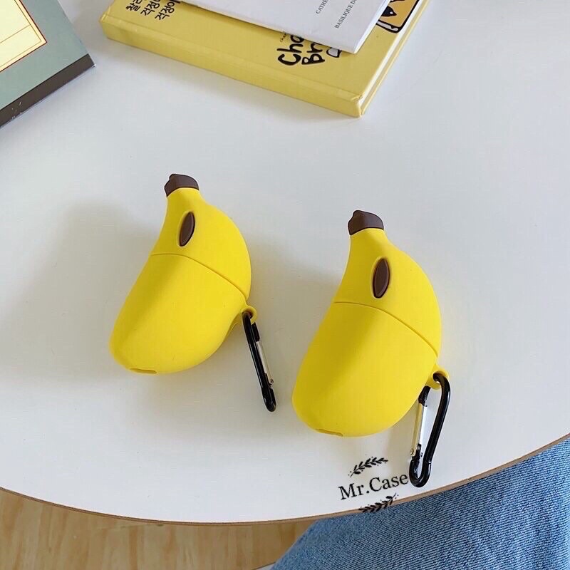 [Có Ảnh Thật] Case Airpods 1/2 Pro Vỏ Ốp Đựng Tai Nghe Hình Trái Chuối Dễ Thương