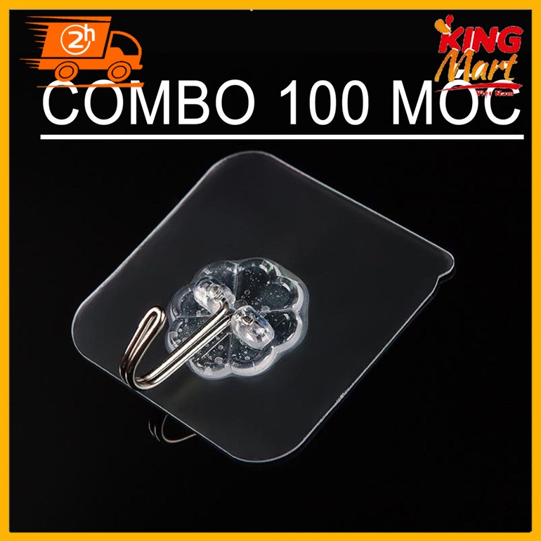 [BÁN SỈ] COMBO 100 MÓC DÁN TƯỜNG SIÊU DÍNH