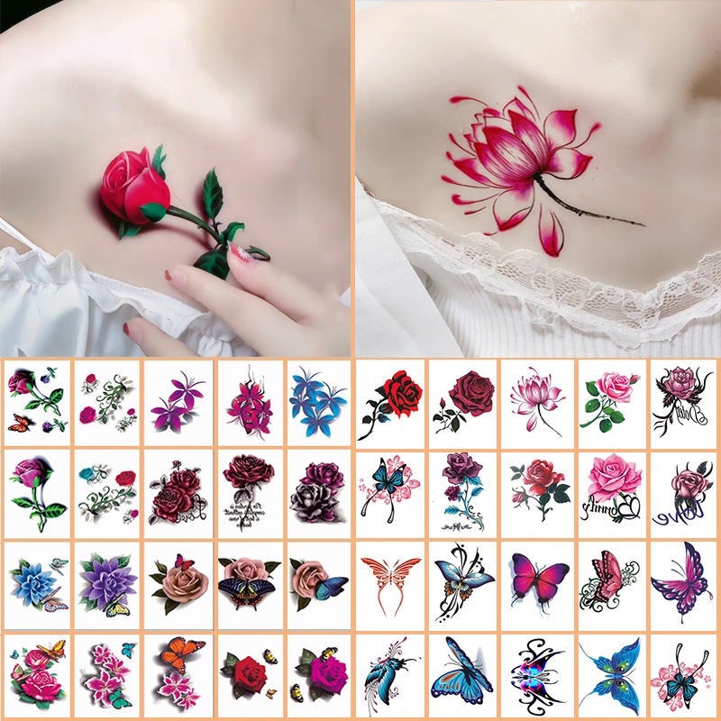 Hình xăm màu dán hình xăm tạm thời chống thấm nước hình xăm lâu dài dán hình xăm 3D