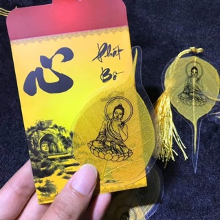 Lá bồ đề nhũ vàng loại 1
