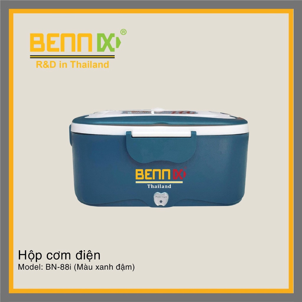 Hộp Cơm Hâm Nóng Bennix Thái Lan,ruột Inox 304 cắm điện, Thiết kế đẹp, Chất liệu cao cấp, sử dụng dễ dàng, BH 24 tháng