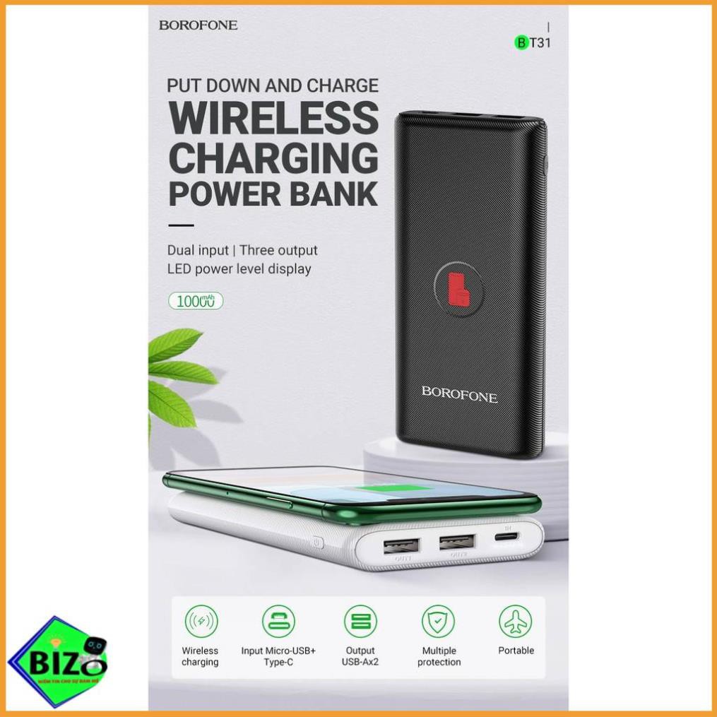 [CAO CẤP - CHÍNH HÃNG] Pin sạc không dây kiêm pin sạc dự phòng 10000mah Borofone