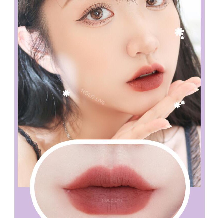 Son kem tím HoldLive gấu tím mềm mịn sương khói Maddie Bear Soft fog Lip Mud HOLD LIVE