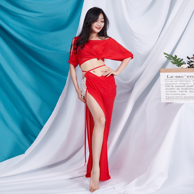 Bộ Trang Phục Biểu Diễn Múa Bụng Chuyên Nghiệp Thiết Kế Mới Xinh Xắn Thời Trang