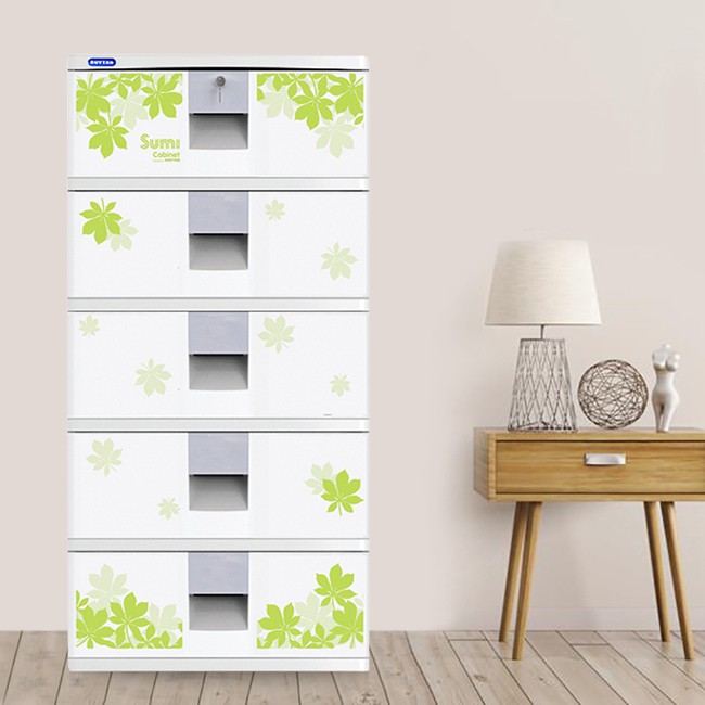 Tủ nhựa Duy Tân SUMI 5 tầng 57 x 47 x 117 cm (Trắng)