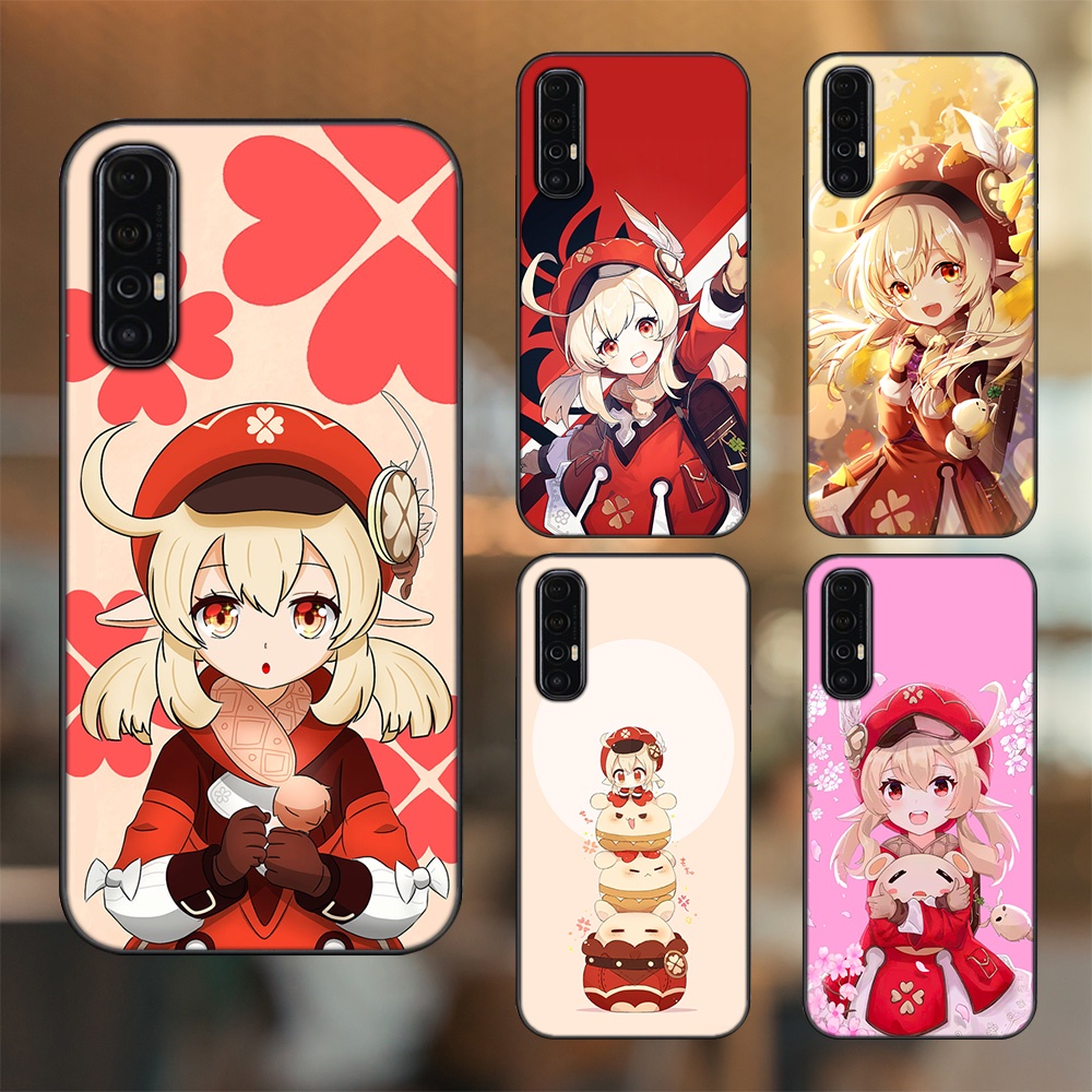 Ốp lưng Oppo Reno 3 Pro viền đen in hình Klee Genshin Impact