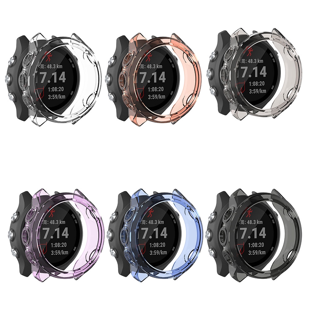 Dây Đeo Silicon Tpu Chống Sốc Cho Đồng Hồ Garmin Forerunner 245 245m Ốp