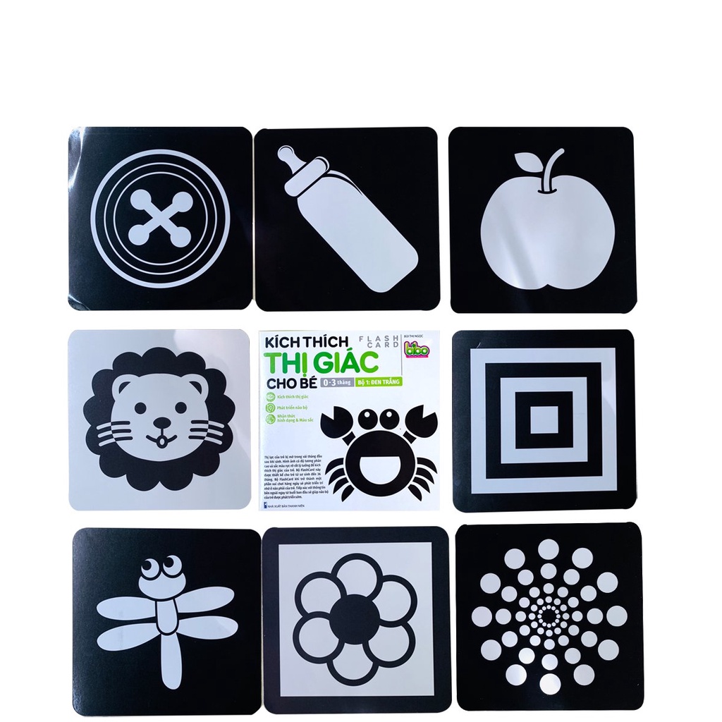 Montessori Đồ Chơi Cho Bé Đen Trắng THẺ Flash Cao Độ Tương Phản Kích Thích Thị Giác Học Hoạt Động Flashcard Cho Bé