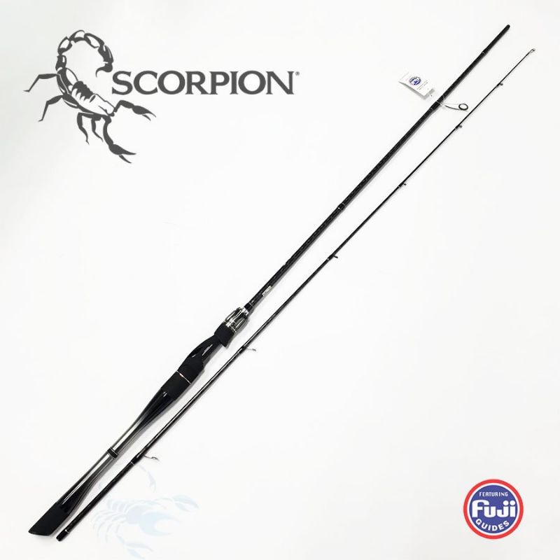 cần câu lure red scorpion phôi xoắn X, khoen fuji 2m1 và 2m4 độ cứng M