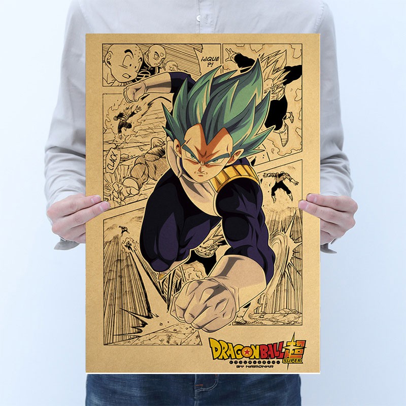 Poster Dragon Ball Dán Tường kích thước 50.5*35cm - Tranh Nhân vật hoạt hình Dragon Ball dùng trang trí nội thất